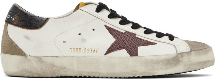 Golden Goose Blue  White Super -Star Sneakers - Picture 5