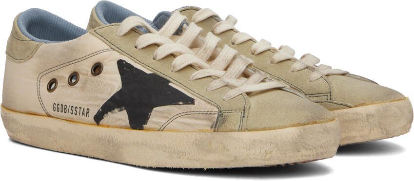 Golden Goose Beige  Taupe Super-Star Sneakers - Picture 2