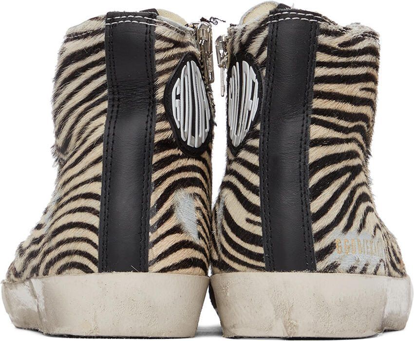 Golden Goose Black  Off-White Francy Zebra Sneakers