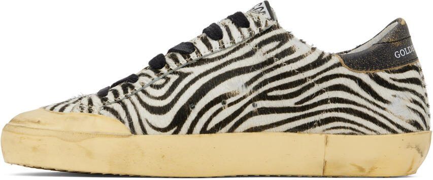 Golden Goose Black  White Superstar Classic Sneakers - Picture 3