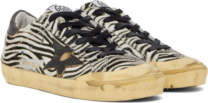 Golden Goose Black  White Superstar Classic Sneakers - Picture 2