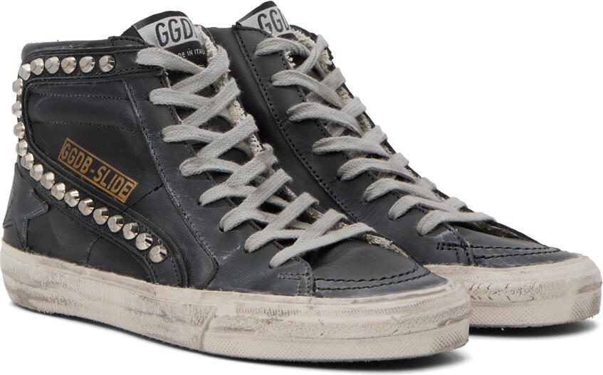 Golden Goose Black Slide Classic Sneakers - Picture 2