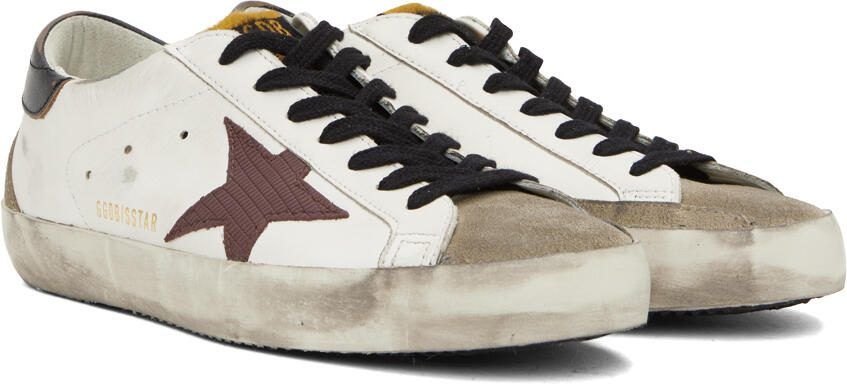 Golden Goose Blue  White Super -Star Sneakers - Picture 2