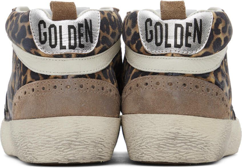 Golden Goose Brown  Black Mid Star Classic Sneakers