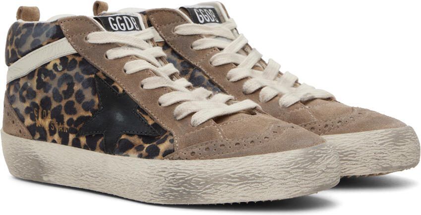 Golden Goose Brown  Black Mid Star Classic Sneakers - Picture 2