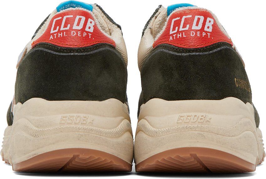 Golden Goose Gray  Beige Running Sole Sneakers