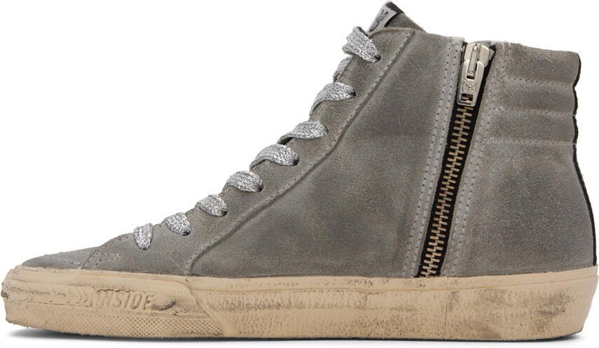 Golden Goose Gray Slide Sneakers - Picture 3