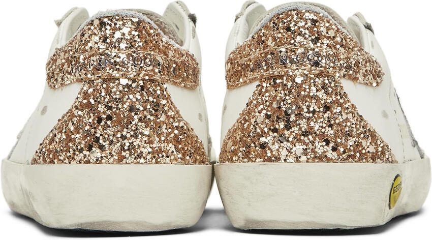 Golden Goose Kids White  Silver Super-Star Classic Sneakers