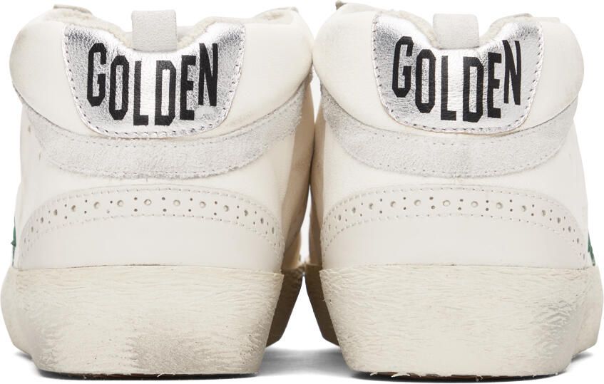 Golden Goose Off-White  Green Mid Star Sneakers