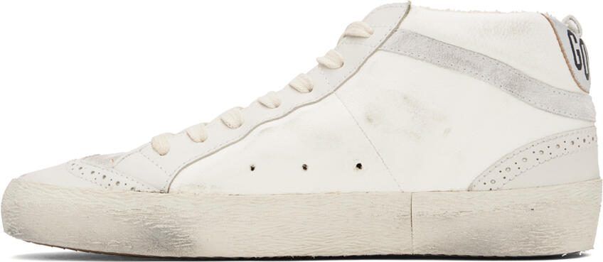 Golden Goose Off-White  Green Mid Star Sneakers - Picture 3