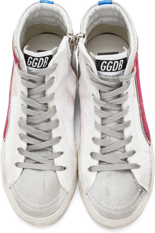 Golden Goose Pink  Silver Slide Sneakers - Picture 3