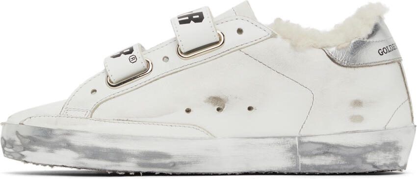 Golden Goose Shearling  Glitter Old School Sneakers - Picture 4