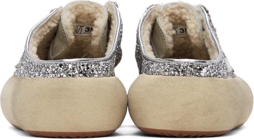 Golden Goose Silver Space-Star Sabot Sneakers - Picture 2