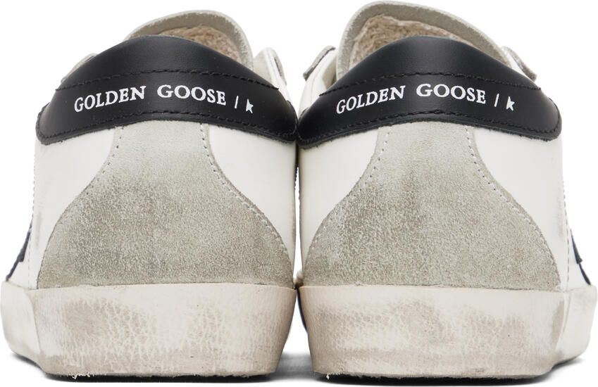 Golden Goose SSENSE Exclusive White  Black Super-Star Classic Sneakers
