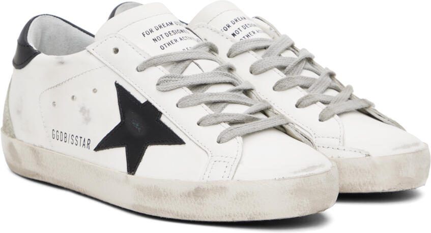 Golden Goose SSENSE Exclusive White  Black Super-Star Classic Sneakers - Picture 2