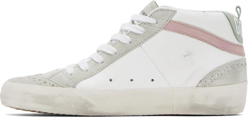 Golden Goose SSENSE Exclusive White  Gray Mid Star Sneakers - Picture 3