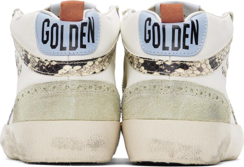 Golden Goose SSENSE Exclusive White  Gray Mid Star Sneakers