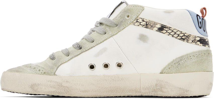 Golden Goose SSENSE Exclusive White  Gray Mid Star Sneakers - Picture 3