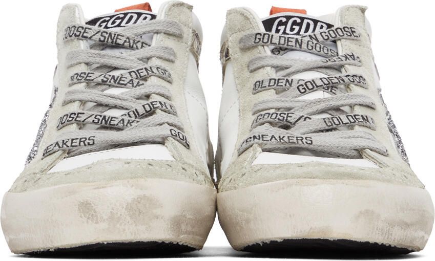 Golden Goose SSENSE Exclusive White  Grey Mid Star Classic Sneakers - Picture 3