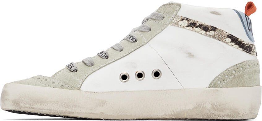 Golden Goose SSENSE Exclusive White  Grey Mid Star Classic Sneakers - Picture 4