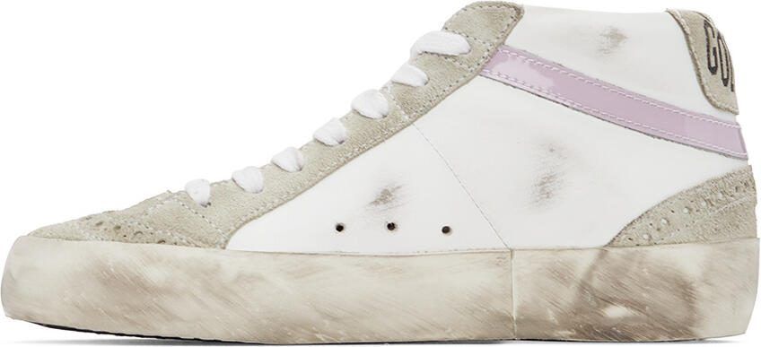 Golden Goose SSENSE Exclusive White  Grey Mid Star Classic Sneakers - Picture 4