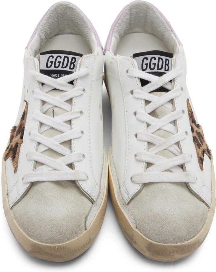Golden Goose SSENSE Exclusive White  Pink Super-Star Classic Sneakers
