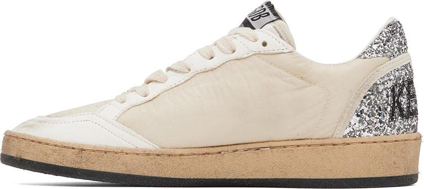 Golden Goose White  Beige Ball Star Sneakers - Picture 3