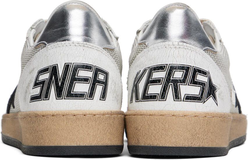 Golden Goose White  Gray Ball Star Sneakers