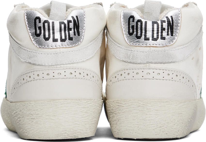 Golden Goose White  Gray Mid Star Sneakers
