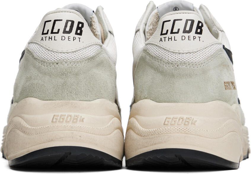 Golden Goose White  Gray Running Sole Sneakers