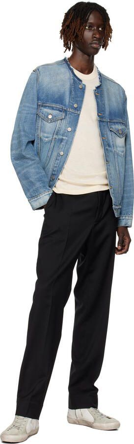 Golden Goose White  Gray Slide Sneakers - Picture 4