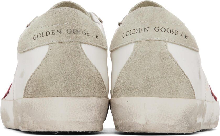 Golden Goose White  Gray Super-Star Sneakers
