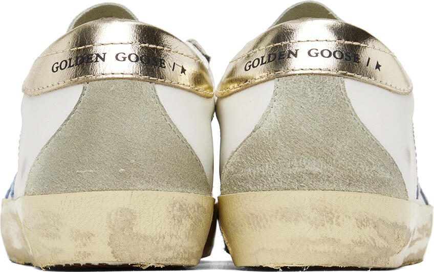 Golden Goose White  Gray Super-Star Sneakers