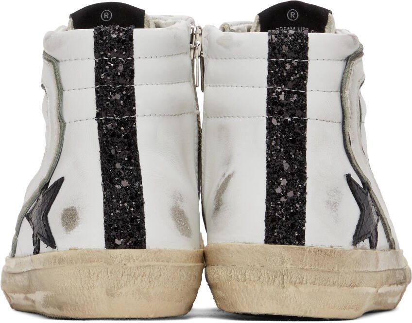 Golden Goose White  Grey Slide Sneakers - Picture 2