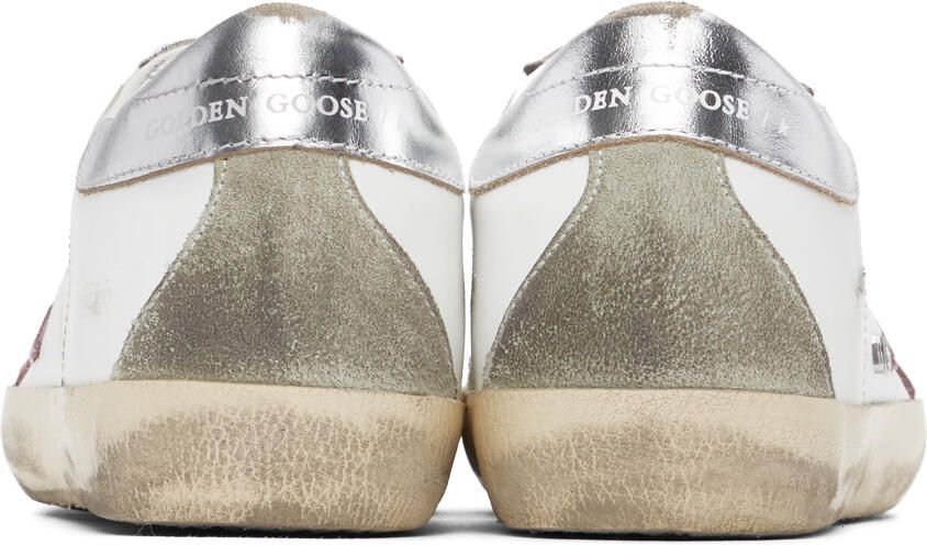 Golden Goose White  Grey Super-Star Classic Sneakers - Picture 2
