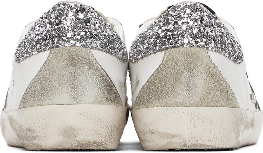 Golden Goose White  Silver Super-Star Classic Sneakers - Picture 2