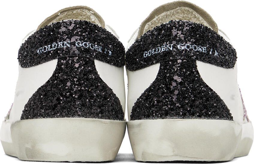Golden Goose White  Taupe Super-Star Sneakers