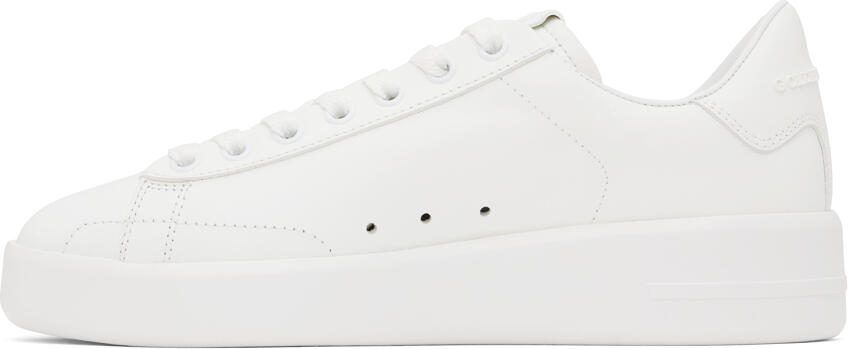 Golden Goose White Purestar Sneakers - Picture 3
