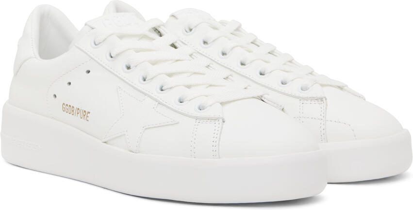 Golden Goose White Purestar Sneakers - Picture 2