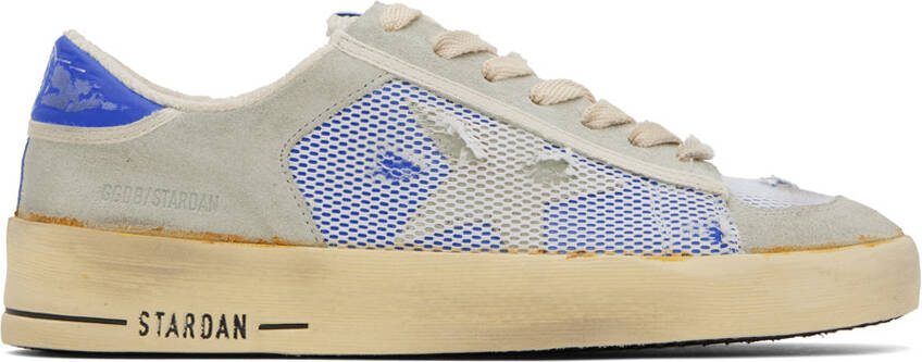 Golden Goose Gray  Blue Stardan Sneakers - Picture 5