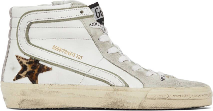 Golden Goose SSENSE Exclusive Leopard Slide Sneakers - Picture 5