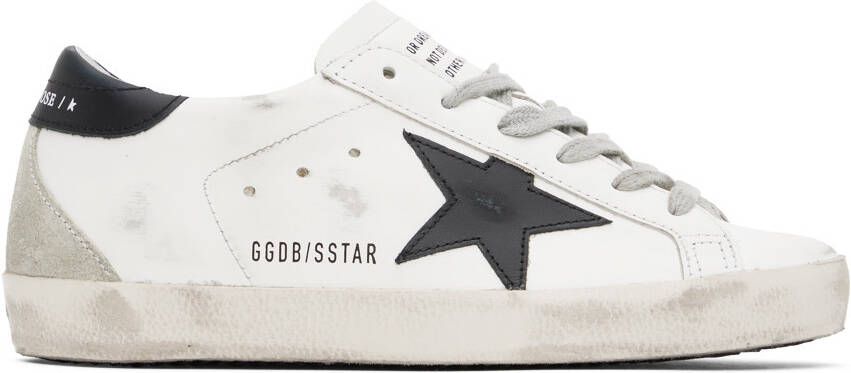 Golden Goose SSENSE Exclusive White  Black Super-Star Classic Sneakers - Picture 5