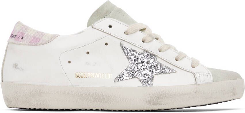 Golden Goose SSENSE Exclusive White  Gray Super-Star Sneakers