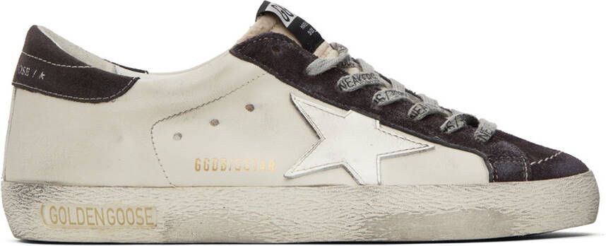 Golden Goose White  Gray Super-Star Sneakers