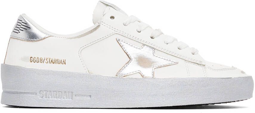 Golden Goose White  Silver Stardan Sneakers - Picture 5