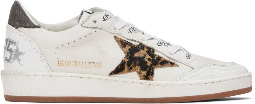 Golden Goose White  Blue Ball Star Sneakers - Picture 2
