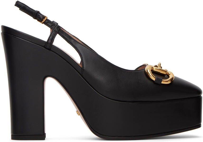 Gucci Black Horsebit Heels