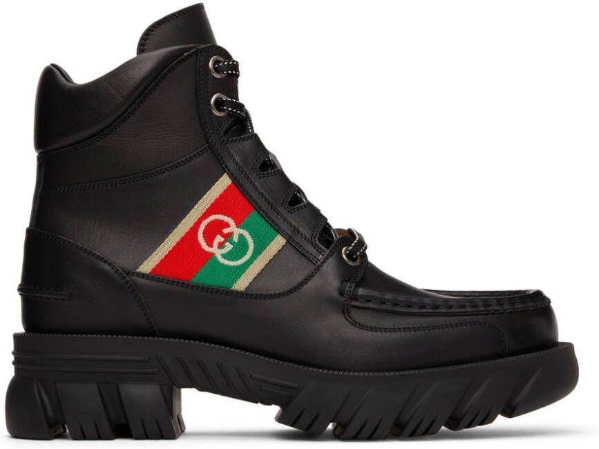 Gucci Black Interlocking G Boots - Picture 4