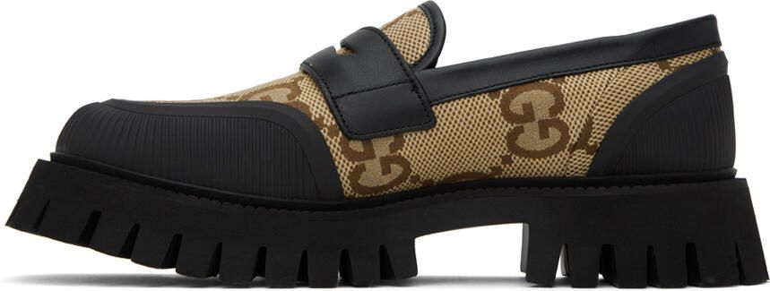 Gucci Beige Maxi GG Loafers - Picture 3