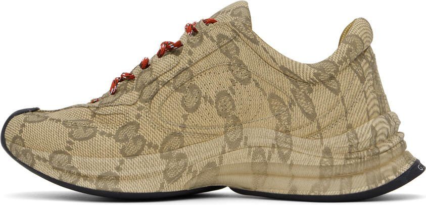 Gucci Beige Run Sneakers - Picture 3